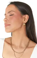 Faithy Jewels Mini Lucy Hoop Earrings ~ Gold(OS)