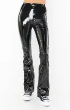 Commando Faux Patent Leather Flare Legging ~ Black(S)