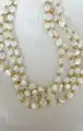 ALV Jewels Mother of Pearl Heart Necklace ~ Ivory(OS)