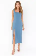 Eden Midi Dress ~ French Blue Stretch(XS)