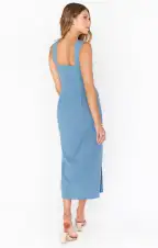 Eden Midi Dress ~ French Blue Stretch(XS)