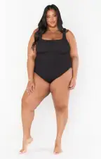 The Scrunch One Piece ~ Black Scrunch(XS)