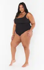 The Scrunch One Piece ~ Black Scrunch(XS)