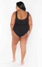 The Scrunch One Piece ~ Black Scrunch(XS)