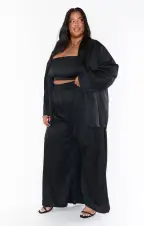 Irwin Pants ~ Black Luxe Satin(XXS)