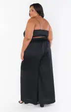 Irwin Pants ~ Black Luxe Satin(XXS)
