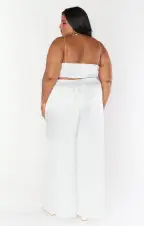 Tucker Top ~ Ivory Luxe Satin(XXS)