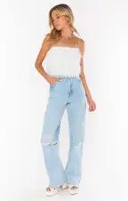 She Cute Top ~ White Faux Feathers(XS)