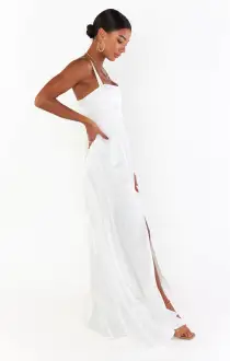 Clarissa Corset Dress ~ Ivory Luxe Satin(XXS)