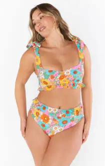 Regatta Ruffle Top ~ Flower Market(XS)