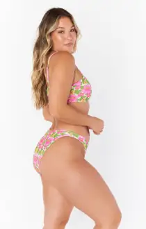 Cozumel High Side Bottom ~ Fresh Floral Terry(XS)
