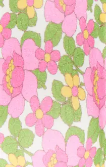 Cozumel High Side Bottom ~ Fresh Floral Terry(XS)