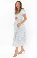 Va Va Midi Dress ~ Charming Rose(XXS)
