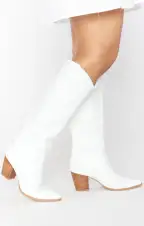 Billini Finley Cowboy Boot ~ White(5)