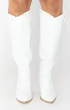 Billini Finley Cowboy Boot ~ White(5)