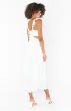 Lane Midi Dress ~ Ivory Luxe Satin(XS)