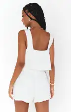 Hendrix Shorts ~ White Linen(XS)
