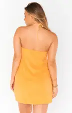 Outgoing Mini Dress ~ Orange Terry(XS)