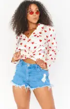 Favorite PJ Set ~ Queen of Hearts Silky(XS)