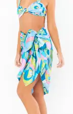 Kiran Sarong ~ Go Go Luxe Satin