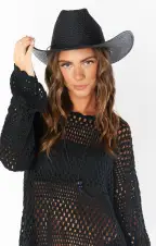 Lack of Color The Outlaw Cowboy Hat ~ Black(S)