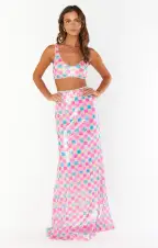 RSVP Skirt ~ Checkered Sequin(XS)
