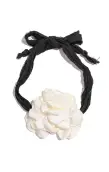 Frasier Sterling Rosette Choker ~ White/Black(OS)
