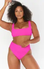 Sail Bottom ~ Hot Pink Scrunch(XS)