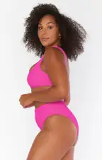 Sail Bottom ~ Hot Pink Scrunch(XS)