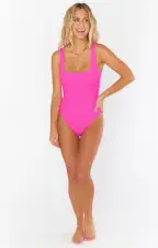 The Scrunch One Piece ~ Hot Pink Scrunch(XS)