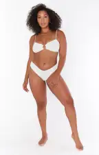 Silvana Bottom ~ Ivory Scrunch(XS)