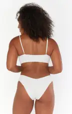 Silvana Bottom ~ Ivory Scrunch(XS)