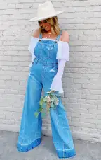 San Fran Overalls ~ Carolina Blue(XS)