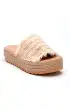 Matisse Seashell Platform Slides ~ Natural(6)