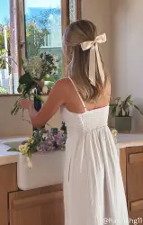 Allegra Midi Dress ~ White Linen(XS)