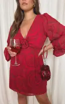 Rosetta Mini Dress ~ Dark Romance(XS)