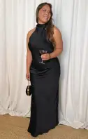 Lisa Maxi Dress ~ Black Luxe Satin(XXS)