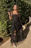 Stephanie Dress ~ Black 3D Floral(XXS)