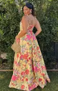 Juliet Maxi Dress ~ Mimosa Floral Taffeta(XS)