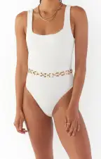 Square Chain Belt ~ Gold