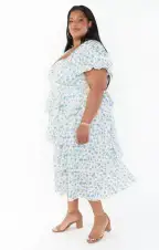 Va Va Midi Dress ~ Charming Rose(XXS)