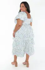 Va Va Midi Dress ~ Charming Rose(XXS)