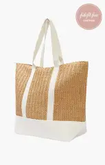 Sunseeker Tote ~ Natural and Ivory(OS)