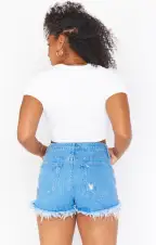 Houston High Waisted Shorts ~ Tide(24)