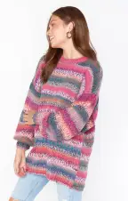 Timothy Tunic Sweater ~ Ombre Space Dye Knit(XS)