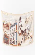 Vintage Inspired Scarf ~ Beige(OS)