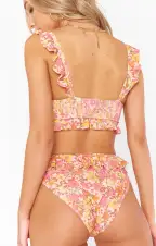 Seaside Ruffle Top ~ Pretty Poppy(XS)