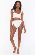 Seaside Ruffle Top ~ White(XS)