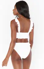 Seaside Ruffle Top ~ White(XS)