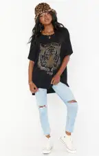 Talia Tee ~ Tiger Head Graphic(S)